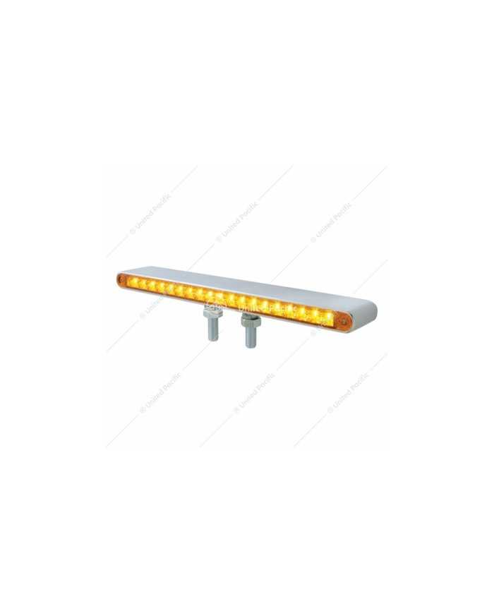 UP37944 - 38 LED 12" Reflector Double Face Light Bar - Amber & Red LED/Amber & Red Lens