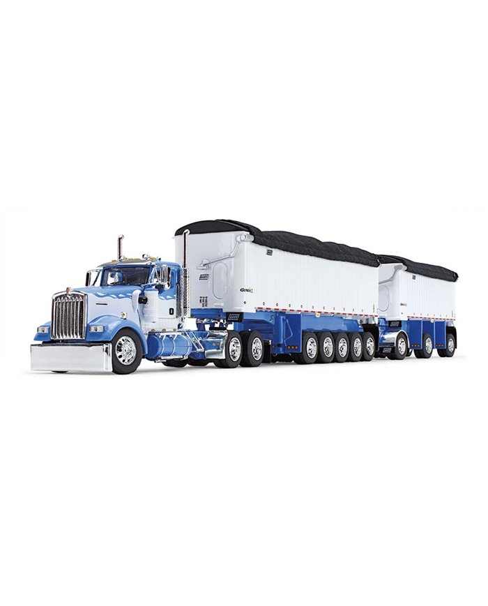 FGI60-1633 - Wisteria/White - Kenworth W900L Day Cab & East Manufacturing Michigan Series 31' and 20' End Dump Trailers FGI60-1633 - Wisteria/White - Kenworth W900L Day Cab & East Manufacturing Michigan Series 31' and 20' End Dump Trailers