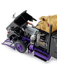 FGI69-0880 - Elvira Mistress of the Dark - Mack Super-Liner with 60" Flat Top Sleeper & 40' Vintage Trailer