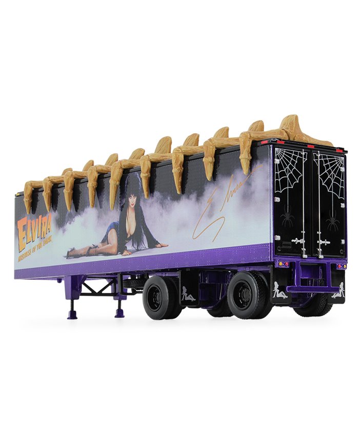 FGI69-0880 - Elvira Mistress of the Dark - Mack Super-Liner with 60" Flat Top Sleeper & 40' Vintage Trailer