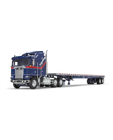 FGI69-1657 - Liberty Series - Kenworth K100 COE Aerodyne Sleeper & 53' Wilson Roadbrute Flatbed Trailer FGI69-1657 - Liberty Series - Kenworth K100 COE Aerodyne Sleeper & 53' Wilson Roadbrute Flatbed Trailer
