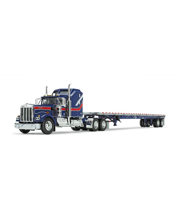FGI69-1656 - Liberty Series - Kenworth W900A with Aerodyne Sleeper & 53' Wilson Roadbrute Flatbed Trailer