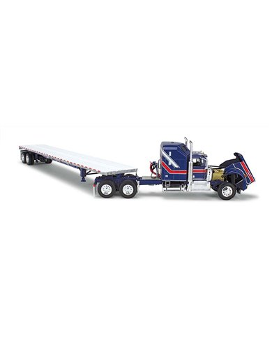 FGI69-1656 - Liberty Series - Kenworth W900A with Aerodyne Sleeper & 53' Wilson Roadbrute Flatbed Trailer FGI69-1656 - Liberty Series - Kenworth W900A with Aerodyne Sleeper & 53' Wilson Roadbrute Flatbed Trailer
