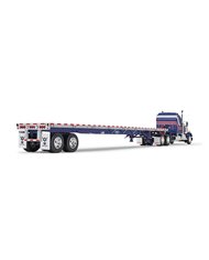 FGI69-1656 - Liberty Series - Kenworth W900A with Aerodyne Sleeper & 53' Wilson Roadbrute Flatbed Trailer