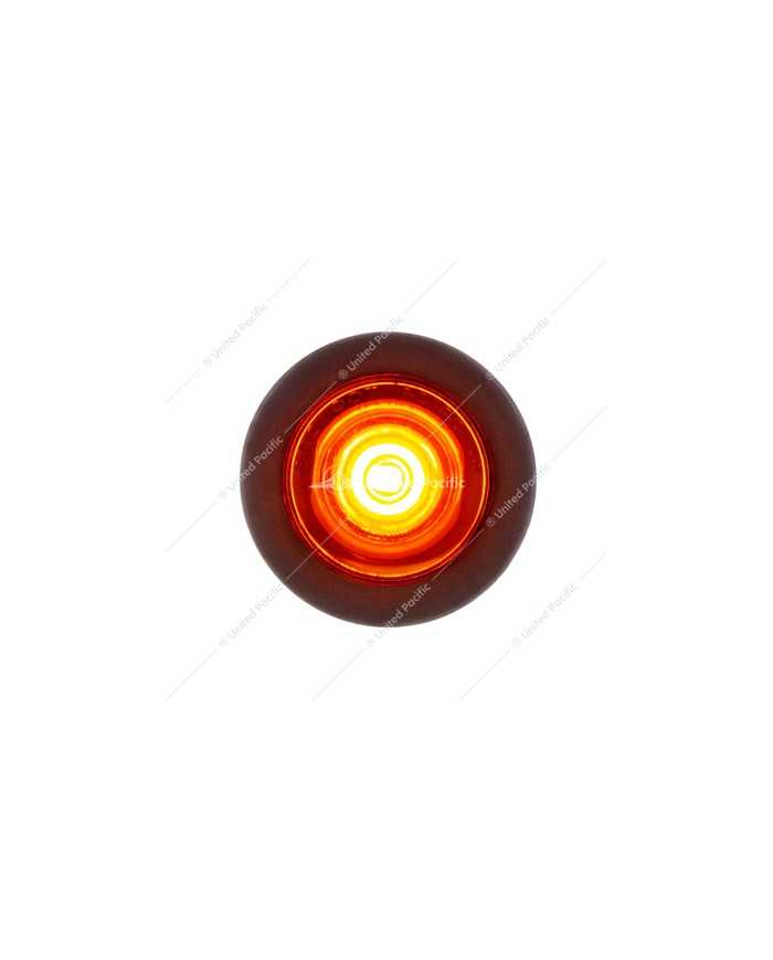 UP36743B - 1 LED 3/4" Mini Clearance Light Amber LED With Amber Lens With Rubber Grommet (Bulk) UP36743B - 1 LED 3/4" Mini Clearance Light Amber LED With Amber Lens With Rubber Grommet (Bulk)