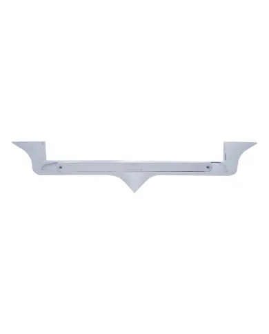 UP39880-Chrome Hood Emblem Trim With 14 LED Light Bar For Kenworth - Amber LED/Chrome Lens