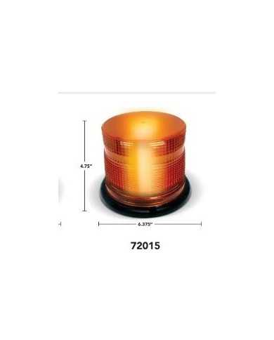 NTP72015 - 6" X 4.75" 360 STROBE BEACON AMBER NTP72015 - 6" X 4.75" 360 STROBE BEACON AMBER