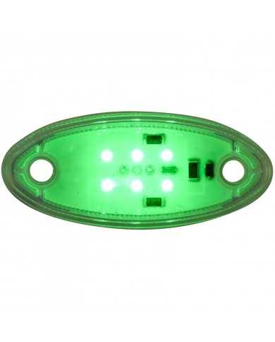 GG77585-GREEN/CLEAR 6SMD LED GLOW BASE FOR GG SWAN HOOD ORNAMENT