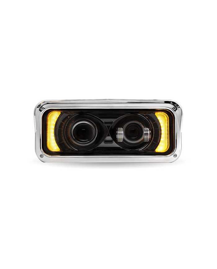 TXTLED-H134-Rectangular Backlit LED Projector Headlight Assembly - Black (Driver Side) TXTLED-H134-Rectangular Backlit LED Projector Headlight Assembly - Black (Driver Side)