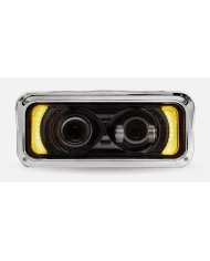 TXTLED-H134-Rectangular Backlit LED Projector Headlight Assembly - Black (Driver Side) TXTLED-H134-Rectangular Backlit LED Projector Headlight Assembly - Black (Driver Side)