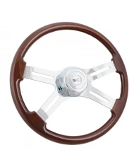 SCI380-3003-77502-Classic Leather - 18" Black Leather Rim, Chrome 4-Spoke w/Slot Cut Outs, Chrome Bezel, Chrome Horn Button SCI380-3003-77502-Classic Leather - 18" Black Leather Rim, Chrome 4-Spoke w/Slot Cut Outs, Chrome Bezel, Chrome Horn Button