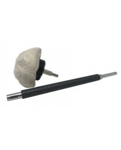 Z-BALL, 3” POLISHING BUFF WITH 8” EXTENDER Z-BALL, 3” POLISHING BUFF WITH 8” EXTENDER