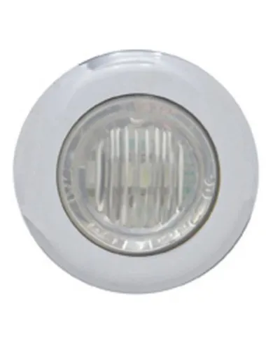 UP39934-3 LED 3/4" Mini Light With Bezel (Clearance/Marker) - Amber LED/Clear Lens