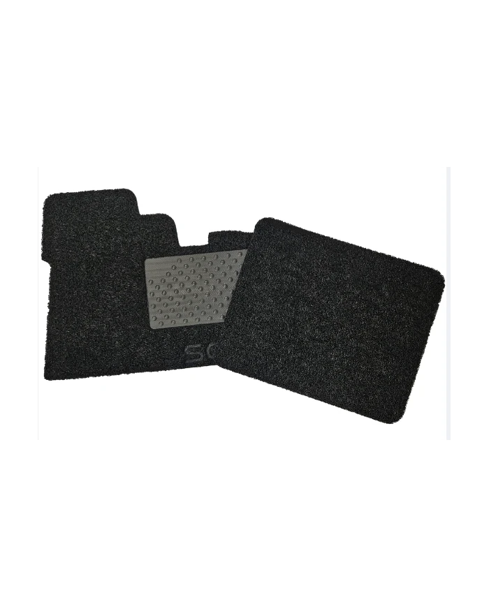 SCIFM1005-Floor Mat - Peterbilt 335-579 2004 & Older - Black w/ SCI Logo