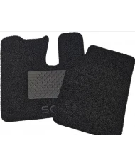 SCIFM1005-Floor Mat - Peterbilt 335-579 2004 & Older - Black w/ SCI Logo