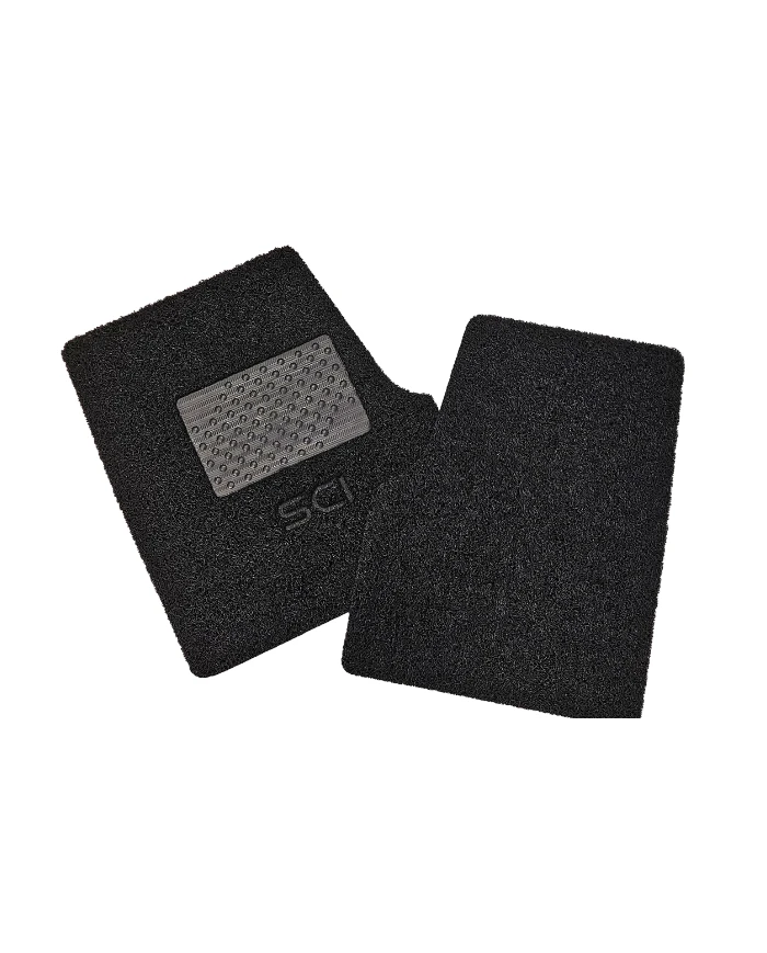 SCIFM1001-Floor Mat - Freightliner 2008-2018 Cascadia/Coronado - Black w/ SCI Logo