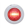 UP39935-3 LED 3/4" Mini Light With Bezel (Clearance/Marker) - Red LED/Clear Lens