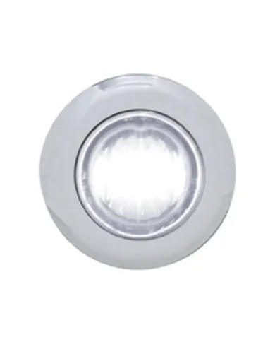 UP39937-3 LED 3/4" Mini Light With Bezel (Clearance/Marker) - White LED/Clear Lens