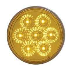 UP39973-7 LED 4" Reflector Turn Signal Light - Amber LED/Amber Lens