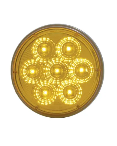 UP39973-7 LED 4" Reflector Turn Signal Light - Amber LED/Amber Lens
