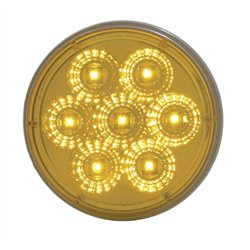 UP39974-7 LED 4" Reflector Turn Signal Light - Amber LED/Clear Lens