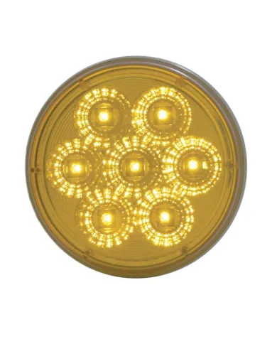 UP39974-7 LED 4" Reflector Turn Signal Light - Amber LED/Clear Lens