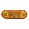 UP39977-7 LED 6" Oval Reflector Turn Signal Light - Amber LED/Amber Lens