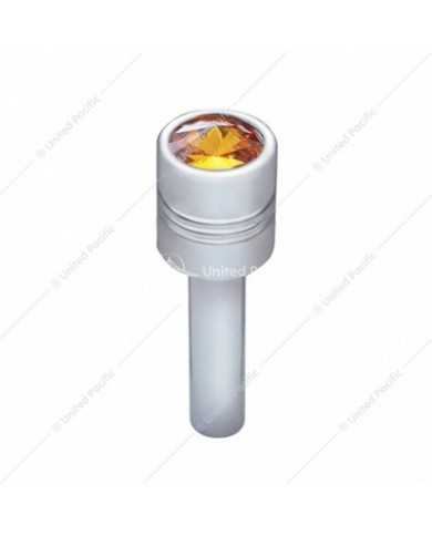 UP70210 - Chrome Door Lock Knob With 9/16" Amber Crystal (2-Pack) UP70210 - Chrome Door Lock Knob With 9/16" Amber Crystal (2-Pack)