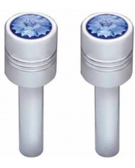 UP70210 - Chrome Door Lock Knob With 9/16" Amber Crystal (2-Pack) UP70210 - Chrome Door Lock Knob With 9/16" Amber Crystal (2-Pack)