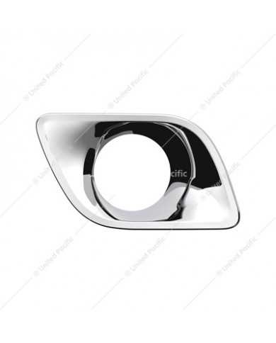 UP41546 - Chrome Plastic Fog Light Bezel For 2013-2021 Kenworth T680-Passenger UP41546 - Chrome Plastic Fog Light Bezel For 2013-2021 Kenworth T680-Passenger