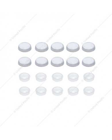 UP70086 - Chrome Plastic Snap-On Screw Head Cover For 6 And 8 Screw (10-Pack) UP70086 - Chrome Plastic Snap-On Screw Head Cover For 6 And 8 Screw (10-Pack)