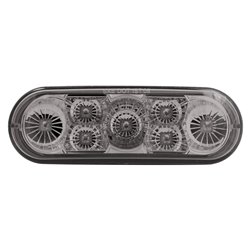 UP39978-7 LED 6" Oval Reflector Turn Signal Light - Amber LED/Clear Lens