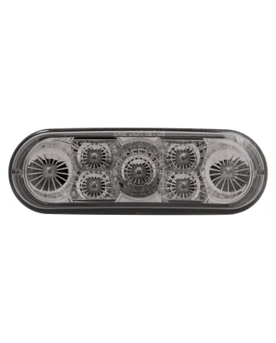 UP39978-7 LED 6" Oval Reflector Turn Signal Light - Amber LED/Clear Lens