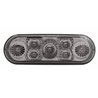 UP39978-7 LED 6" Oval Reflector Turn Signal Light - Amber LED/Clear Lens