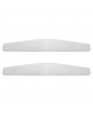 UP10416P - 4" X 24" Chrome Standard Bottom Mud Flap Plate - Bolt Thru (Card of 2) UP10416P - 4" X 24" Chrome Standard Bottom Mud Flap Plate - Bolt Thru (Card of 2)
