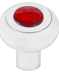 GG95820-PIN HOLE CR. ALUMINUM AIR KNOB W/TRAILER & AMBER JEWEL