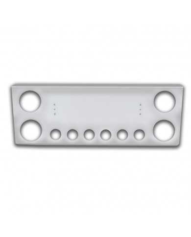 NTP13915 - SS Rear Light Panel W/4-4" & 6-2" Round Light Holes NTP13915 - SS Rear Light Panel W/4-4" & 6-2" Round Light Holes