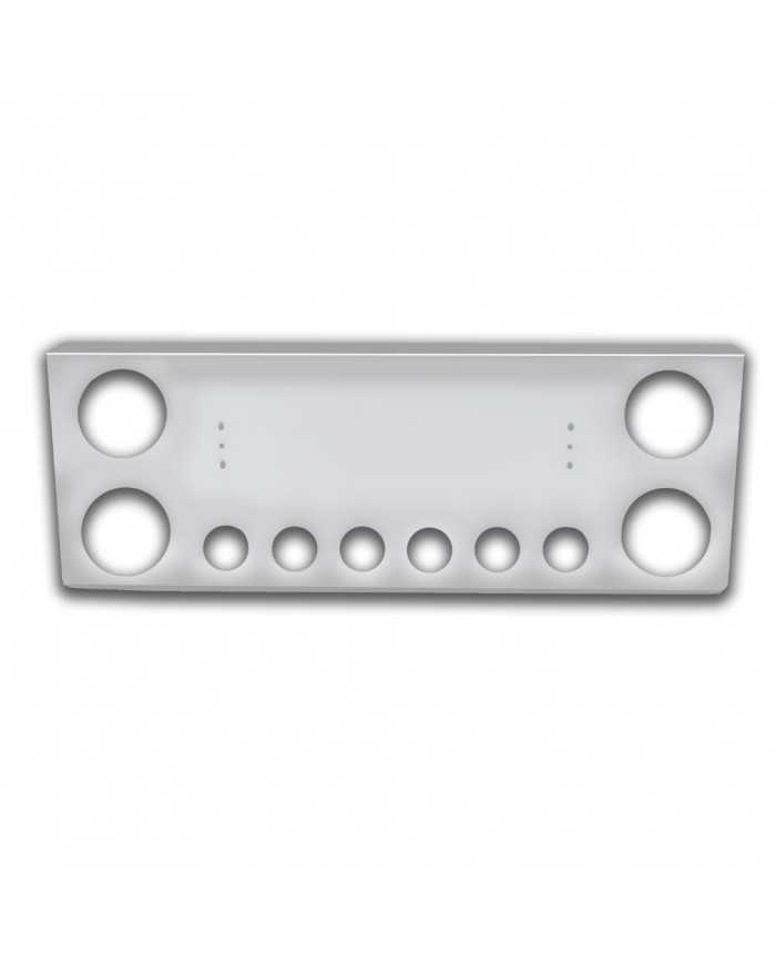 NTP13915 - SS Rear Light Panel W/4-4" & 6-2" Round Light Holes