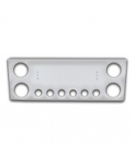NTP13915 - SS Rear Light Panel W/4-4" & 6-2" Round Light Holes