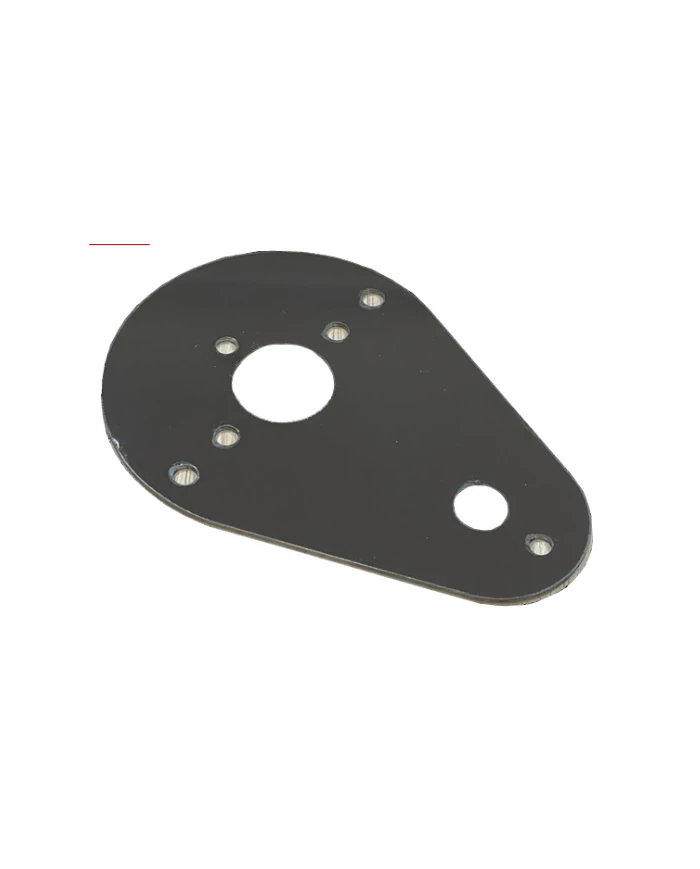 JMLSS-1014 - Stainless Kenworth Teardrop Style Cab & Sleeper Interior Dome Light Bracket w/ 1 WM Light Hole (TOOGLE SWITCH HOLE)