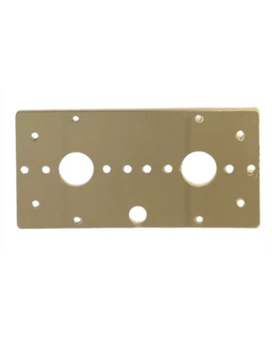 JMLSS-1012 - Stainless Kenworth Center Dome / Above Bunk Front Window Bracket w/ 2 WM Light Holes