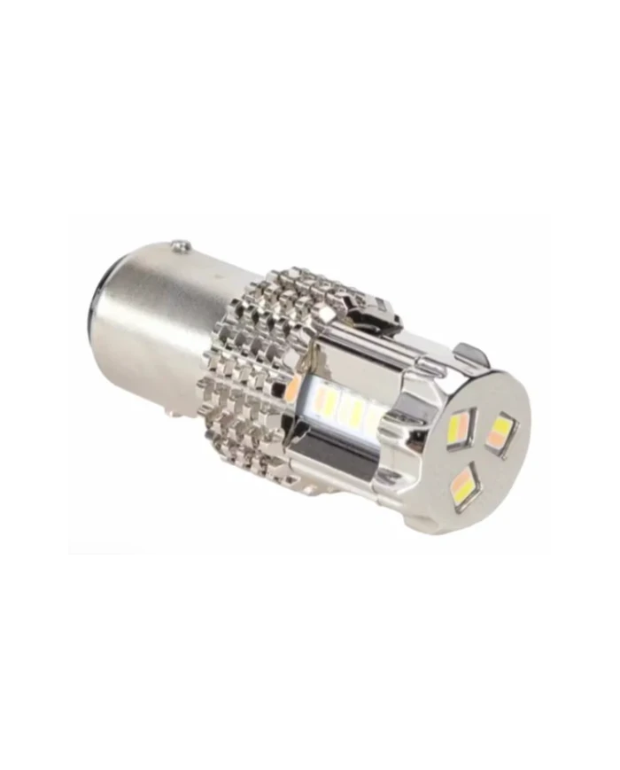 JMLLD-1018 - AMBER / BLUE 1157 Dual Color Bulb (15 diodes) for Glass Lens Light / Star Pattern / Super Bright (2nd Gen.) JMLLD-1018 - AMBER / BLUE 1157 Dual Color Bulb (15 diodes) for Glass Lens Light / Star Pattern / Super Bright (2nd Gen.)