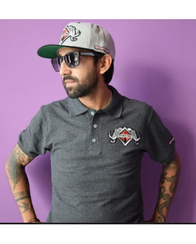 TCS- PLAYERA POLO UNISEX 50/50 400 HEATHER CHARCOAL INT 189 TCS- PLAYERA POLO UNISEX 50/50 400 HEATHER CHARCOAL INT 189