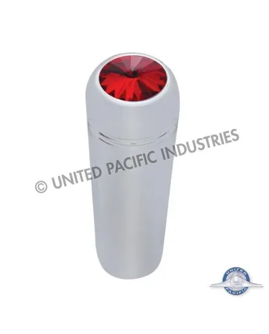 UP40018P-1-7/8" Short Aluminum Toggle Switch Extension With Crystal For Kenworth - Red Crystal (2-Pack)