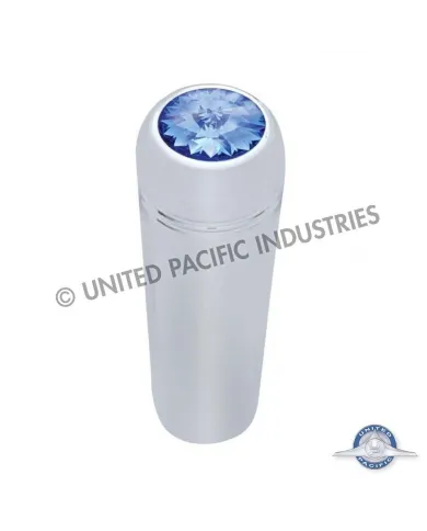 UP40019-1-7/8" Short Aluminum Toggle Switch Extension With Crystal For Kenworth - Blue Crystal