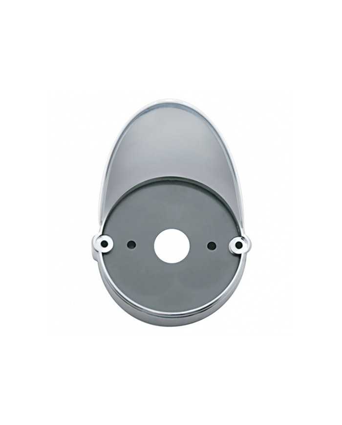 UP39208B - Chrome LED Light Flush Mount Base With Visor For Grakon 1000 Style Lights (Bulk)