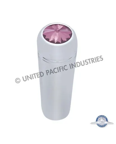 UP40021P-1-7/8" Short Aluminum Toggle Switch Extension With Crystal For Kenworth - Purple Crystal (2-Pack)