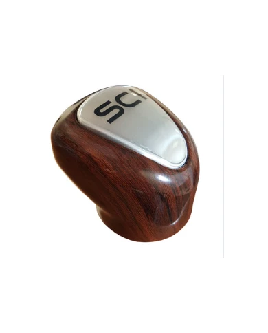 SCI901405-Gear Shift Cover - OEM Style 9/10 (No Notch) - Mahogany Look