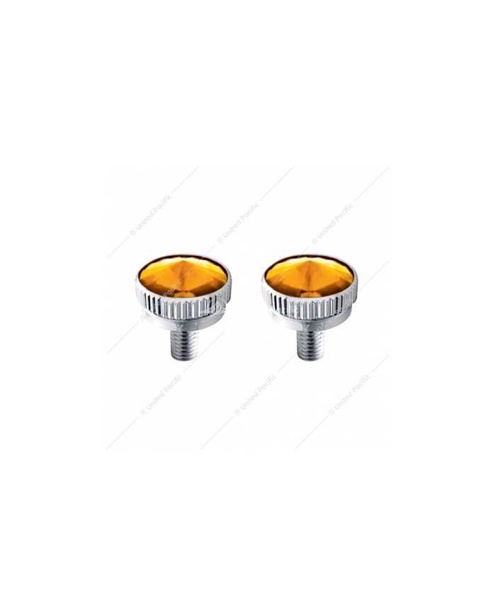UP21758 - 5mm CB Mounting Bolt With Amber Crystal (2-Pack) UP21758 - 5mm CB Mounting Bolt With Amber Crystal (2-Pack)