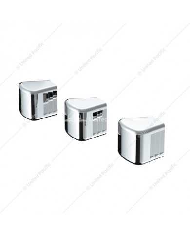 UP41090 - Chrome Plastic A/C & Heater Slider Control Knob For Kenworth/Freightliner - Plain (Card Of 3) UP41090 - Chrome Plastic A/C & Heater Slider Control Knob For Kenworth/Freightliner - Plain (Card Of 3)